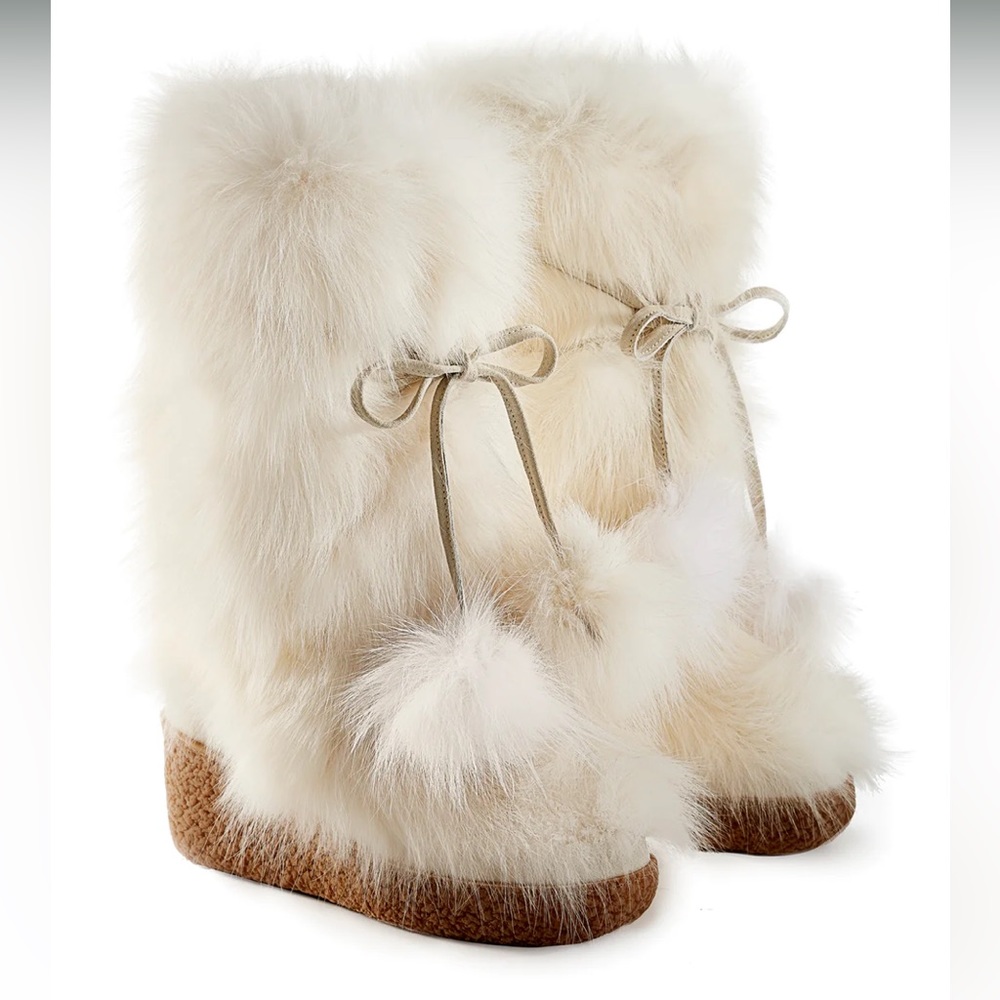 Gorgeous Cream Gorsuch Marina Fur Boot! NWOB